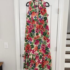 London Times Multicolor Floral Maxi Dress